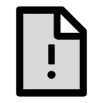 File Exclamation SVG Icon